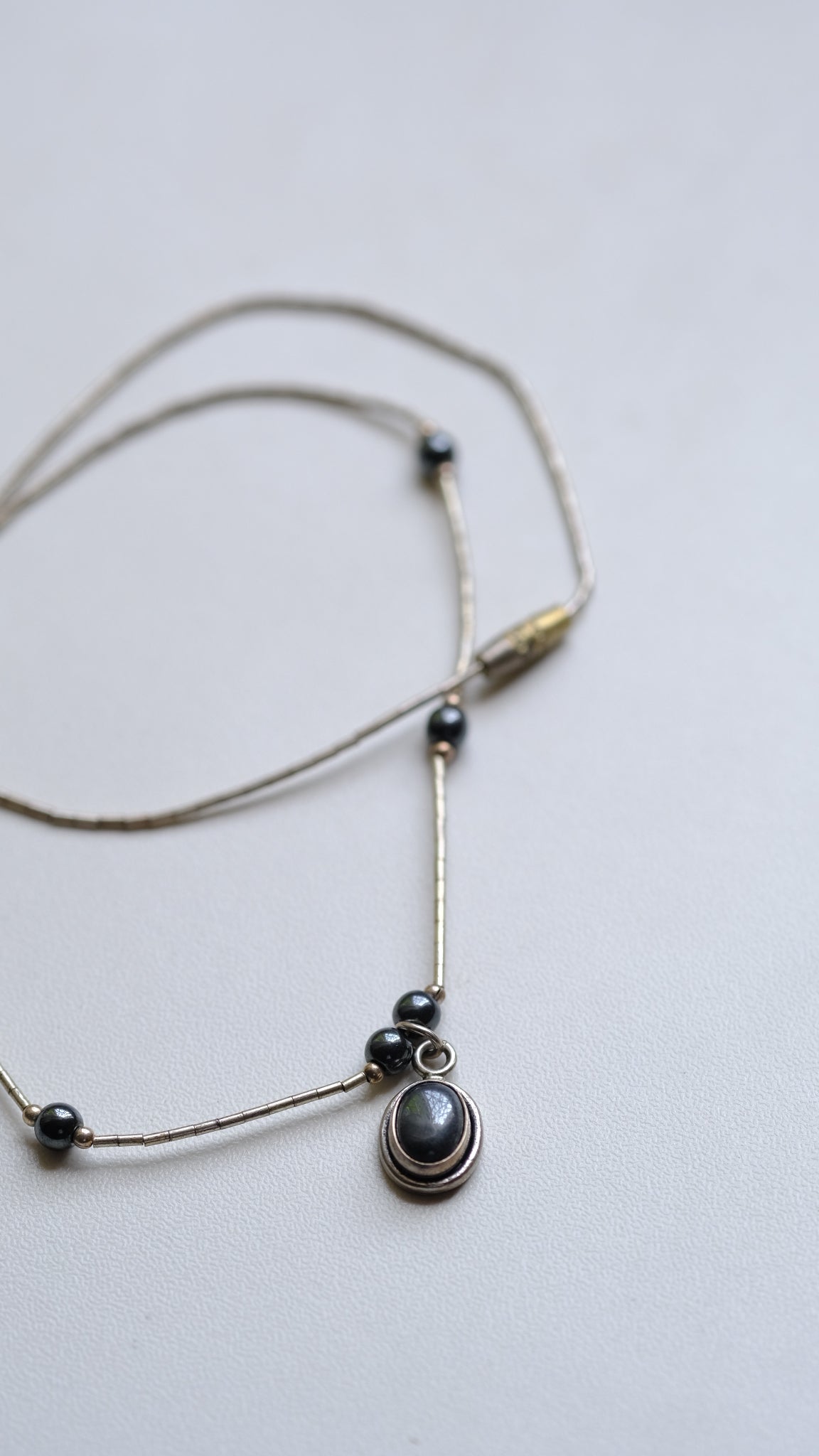 Liquid silver 925 necklace