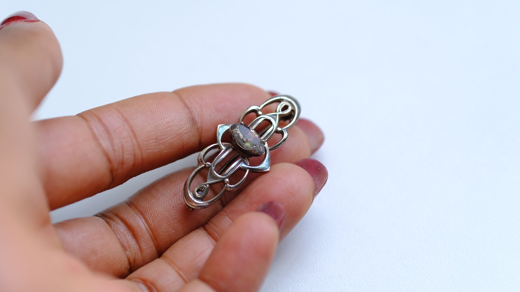 Sterling silver vintage brooch