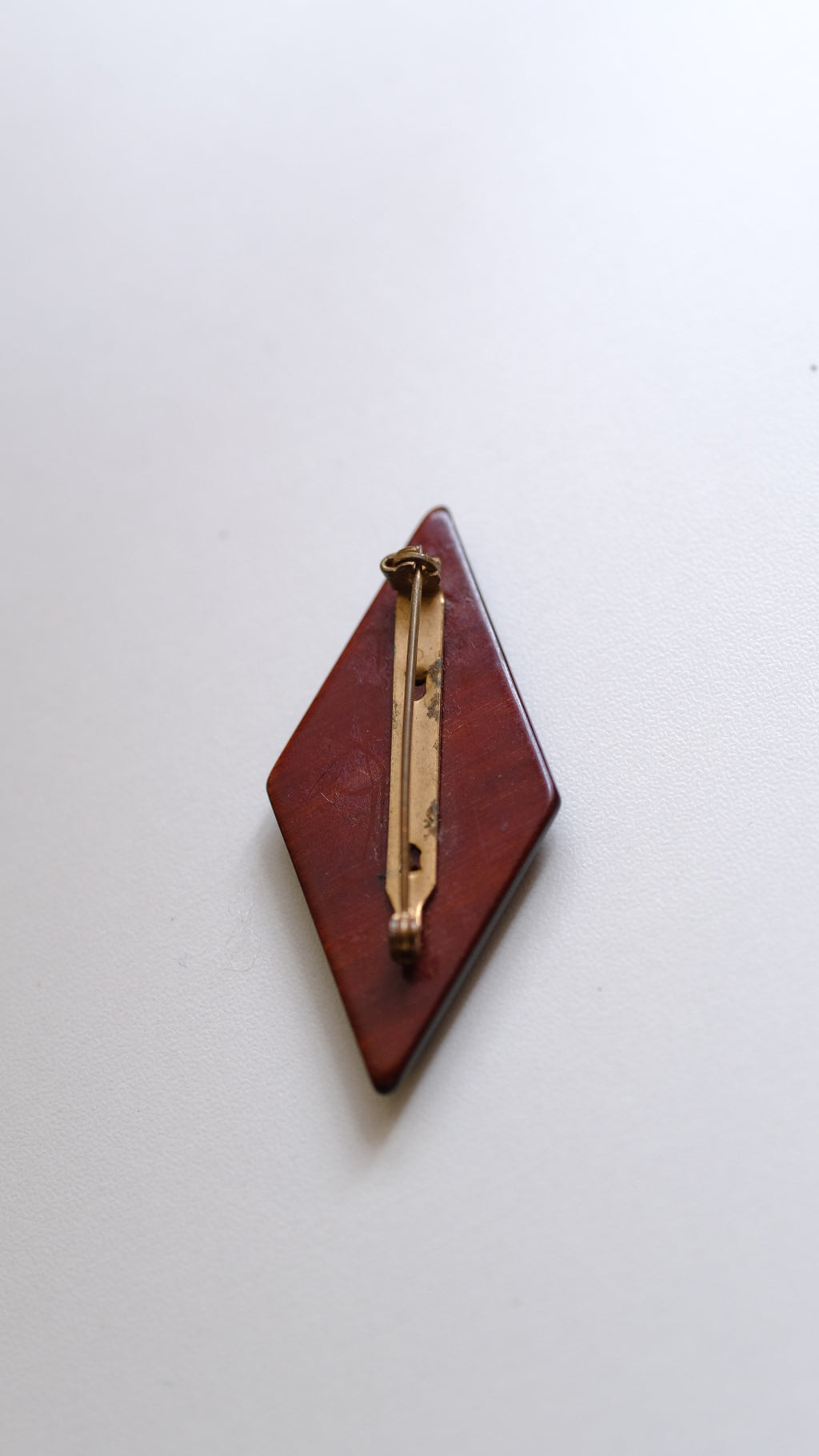 Vintage Wooden brooch