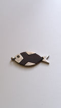 Vintage  Sterling silver fish pendant