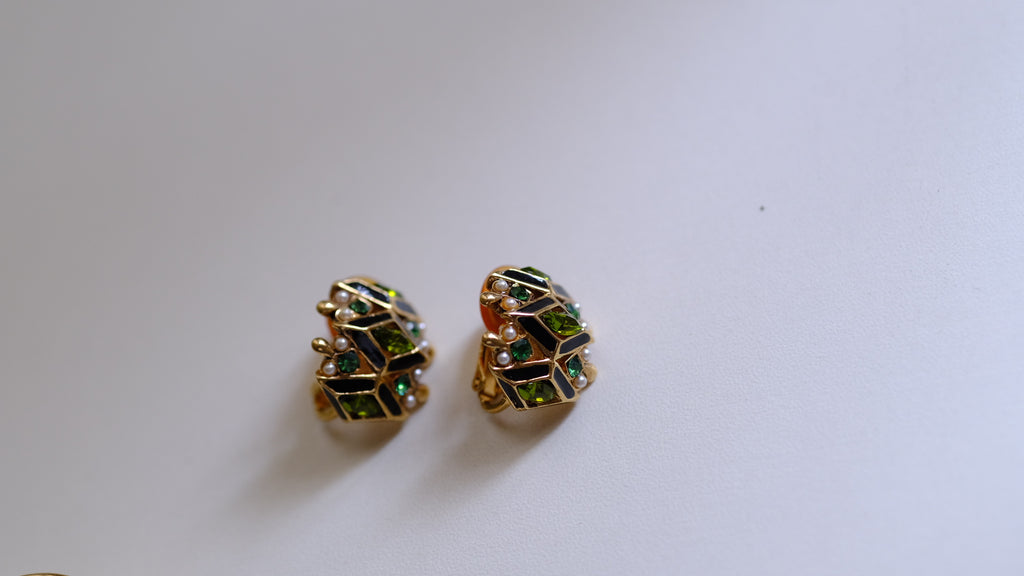 Vintage costume earrings
