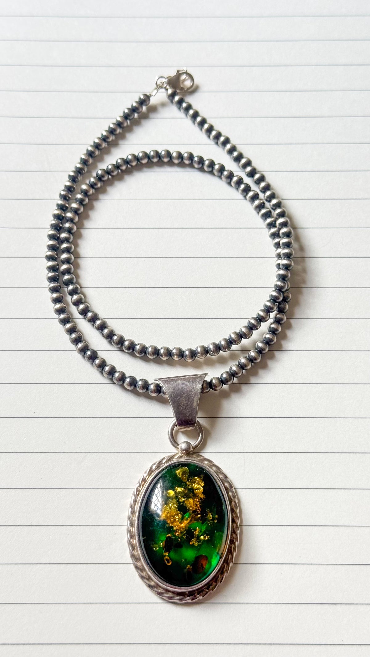 925 Sterling silver Navajo necklace