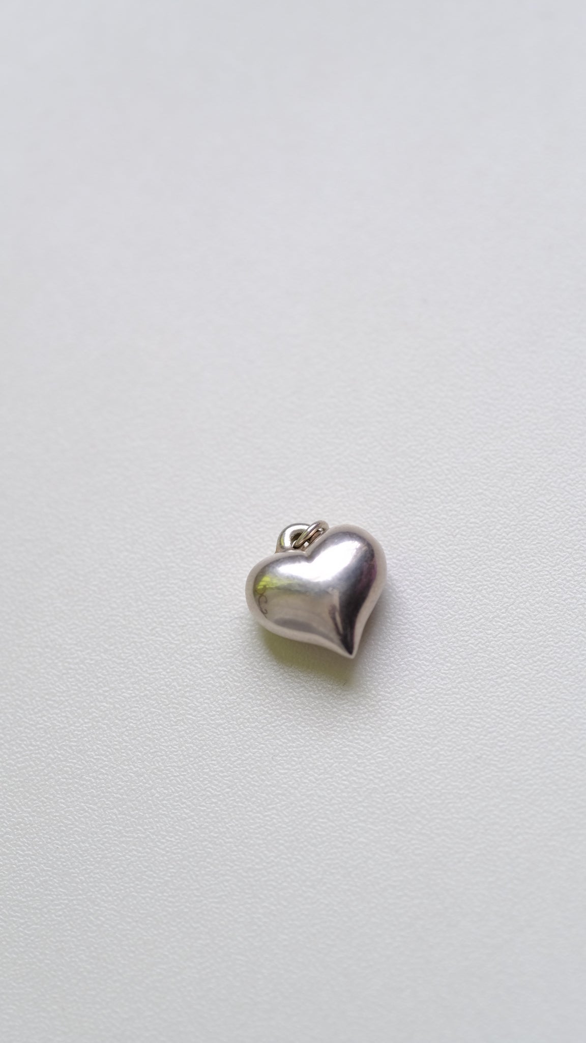 Sterling silver heart pendant
