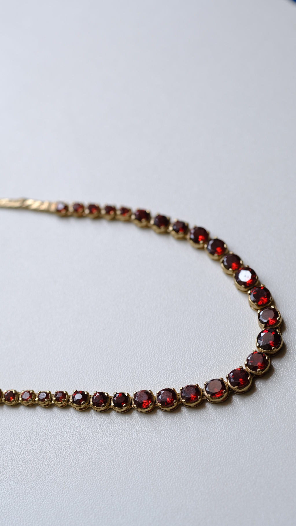 Vintage gold plated silver necklace