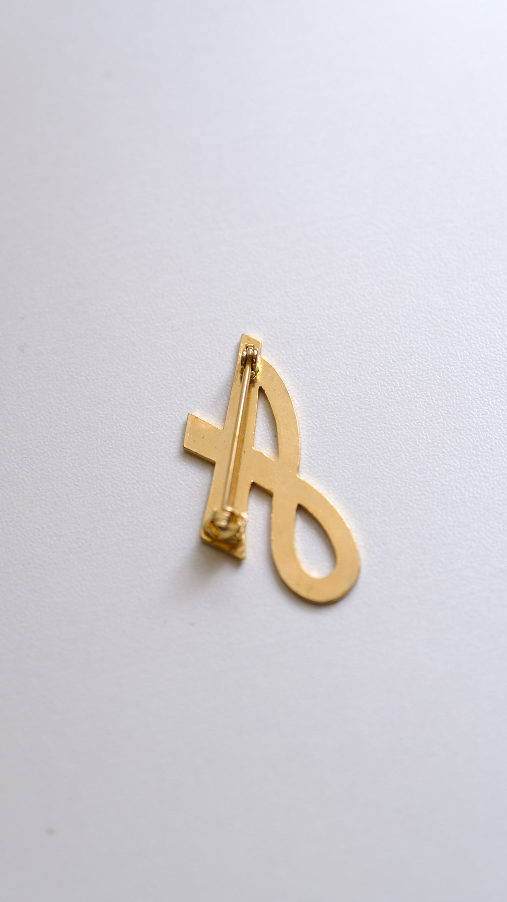 Vintage A Brooch