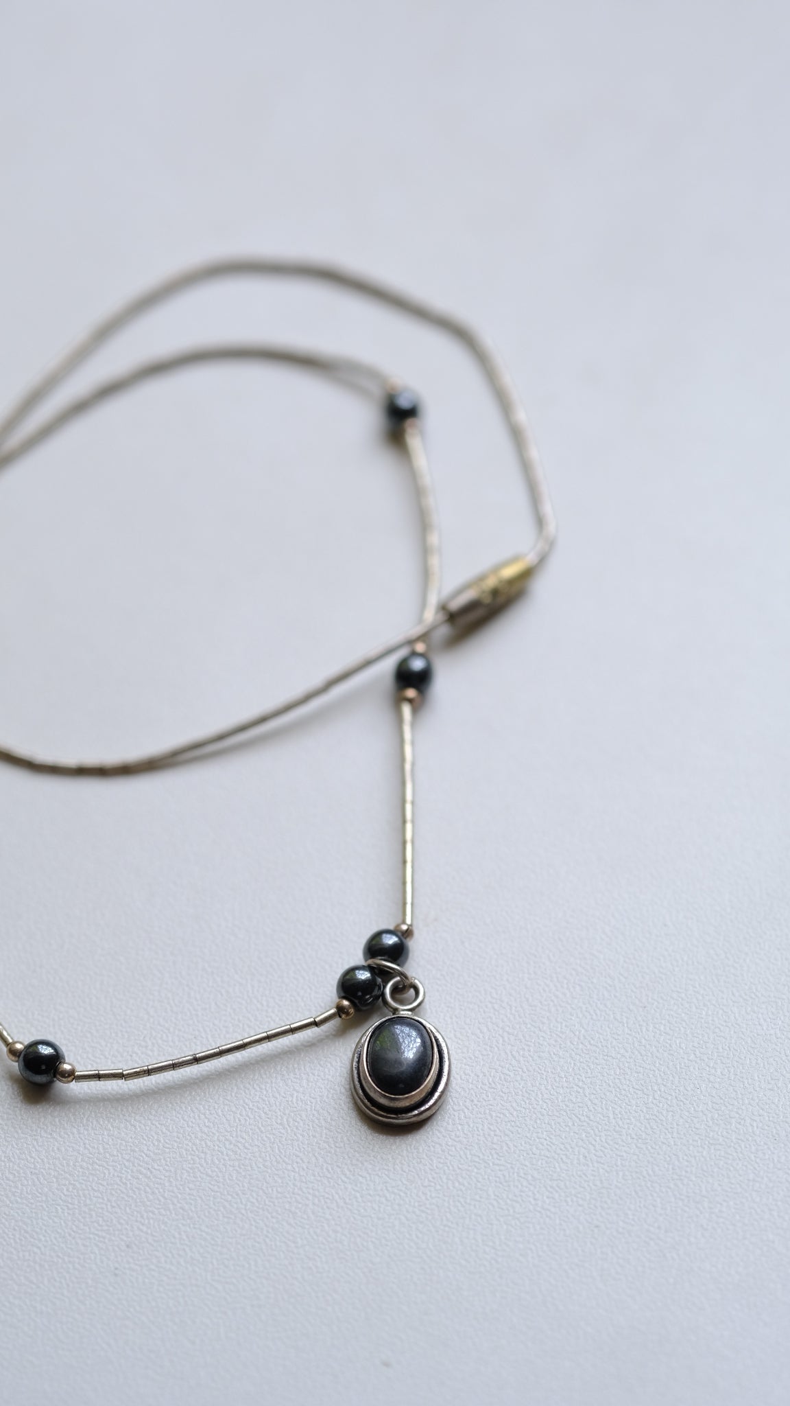 Liquid silver 925 necklace