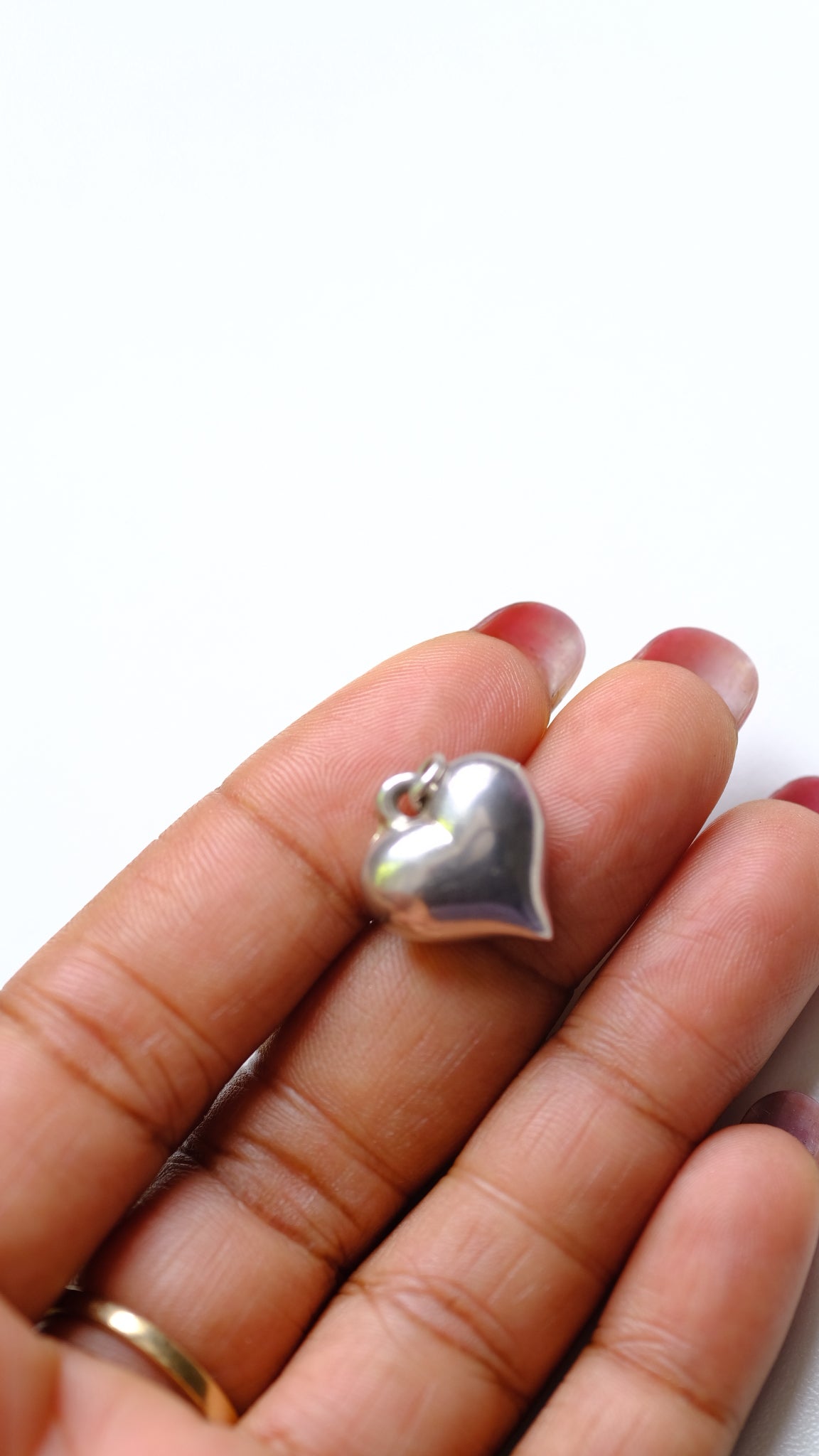 Sterling silver heart pendant