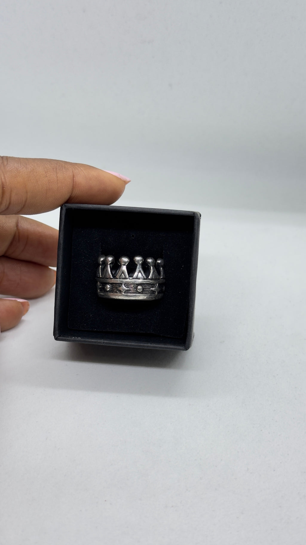 Street Crown 925 silver ring