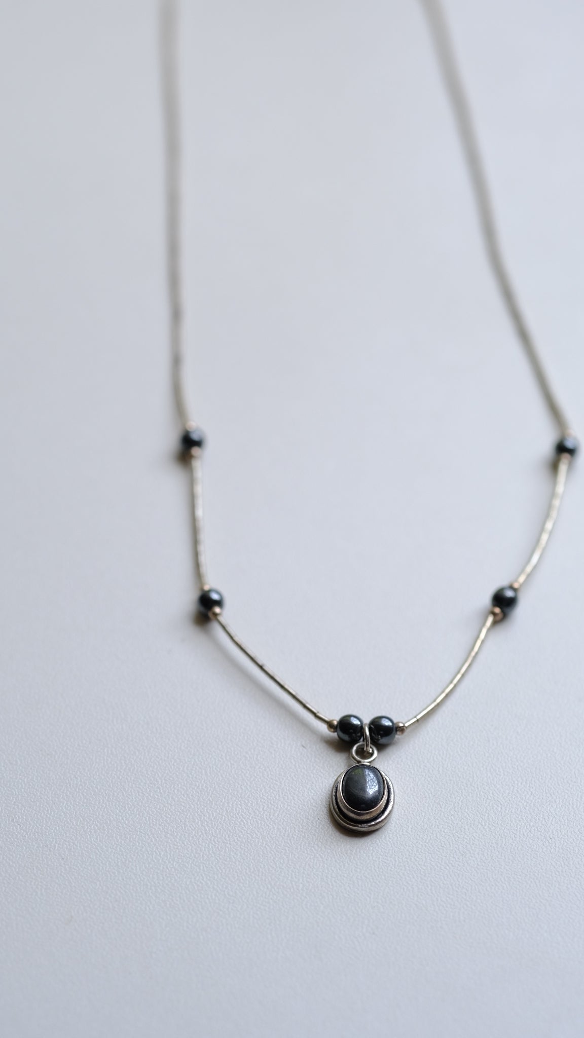 Liquid silver 925 necklace