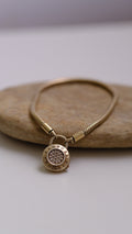 Gold plated Pandora bracelet 925 Sterling