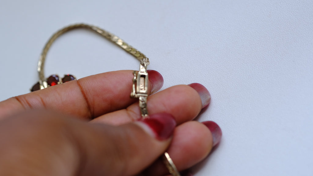 Vintage gold plated silver necklace