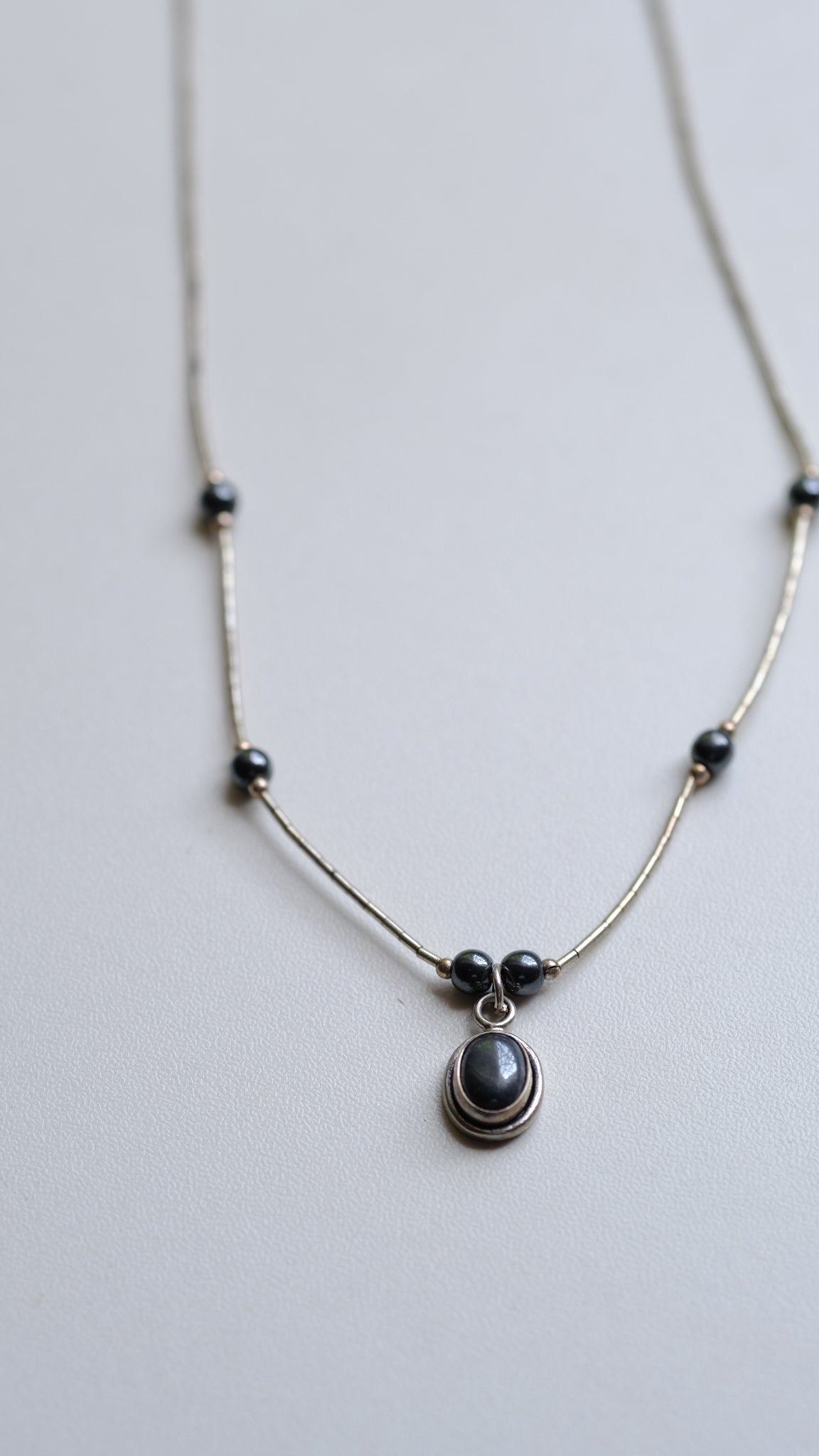 Liquid silver 925 necklace