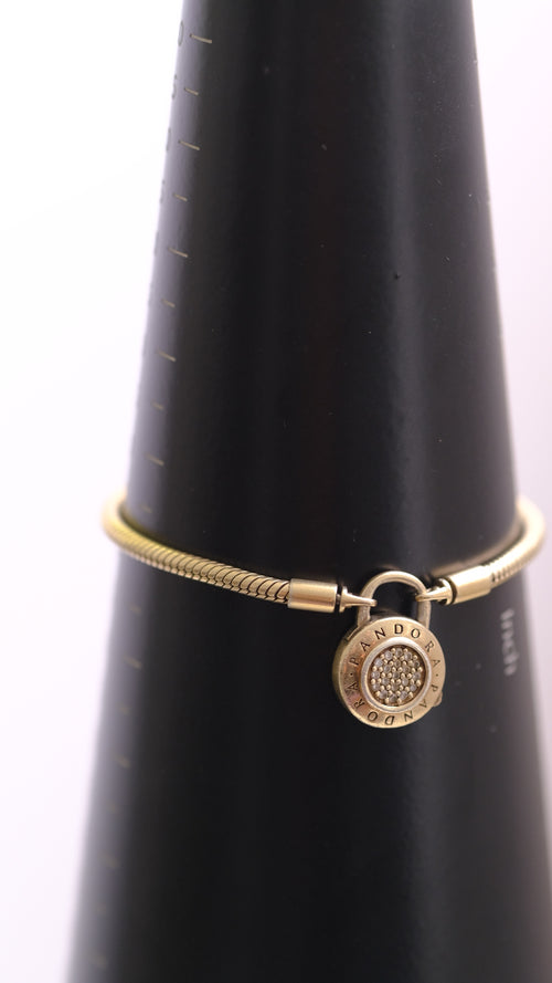 Gold plated Pandora bracelet 925 Sterling
