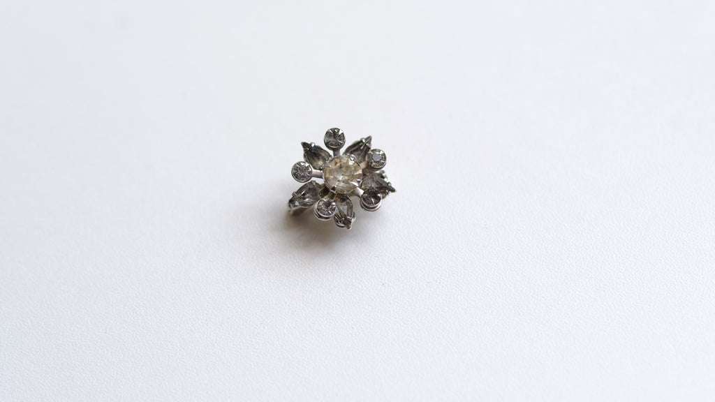 Vintage brooch with real stones